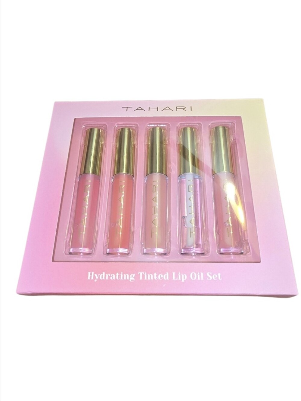 Tahari Lip Oil Set - Pink & Nude Mix